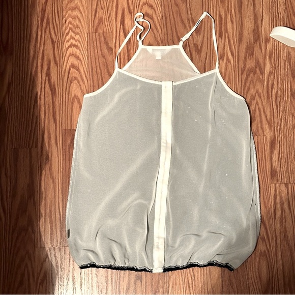 Black Sequin Button Front Tank Top by Charlotte Russe Size M - Picture 9 of 17